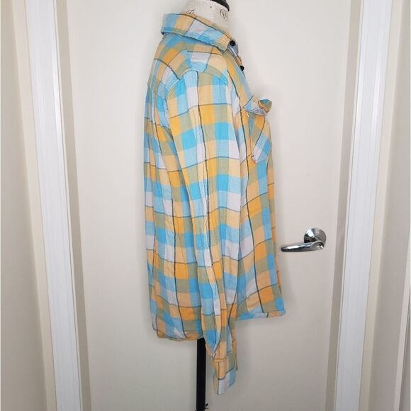 90s Burton Plaid Buttonup Overshirt - Picture 2 of 9